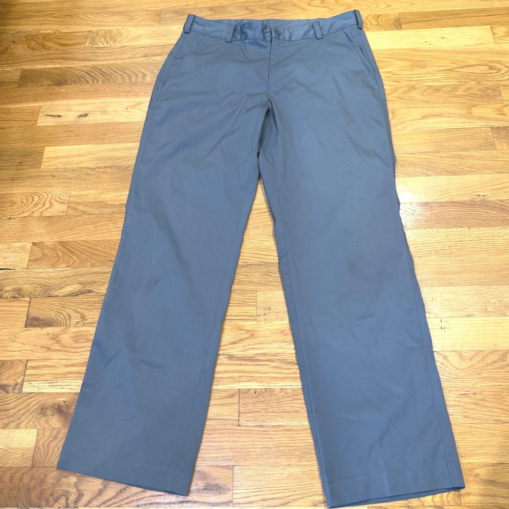 Nike Golf Dri-FIT Mens 32x30 Flat Front Pants Slate‎ Blue